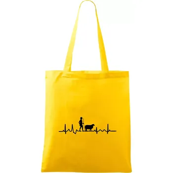 Ekg pastevec ovcí - Taška bavlněná - 42 x 38 cm ( Žlutá )