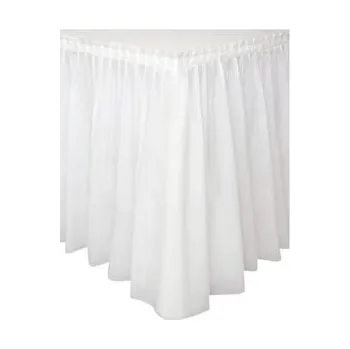 Dámská sukně Plastová stolová sukně bílá – 74 × 426 cm