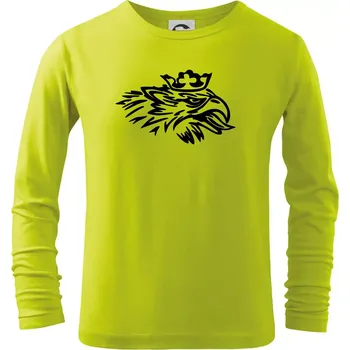 Dětská móda Rozezlený orel - Triko dětské Long Sleeve - 158 cm/12 let ( Limetková )