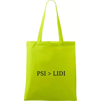 Psi > Lidi - Taška bavlněná - 42 x 38 cm ( Limetková )