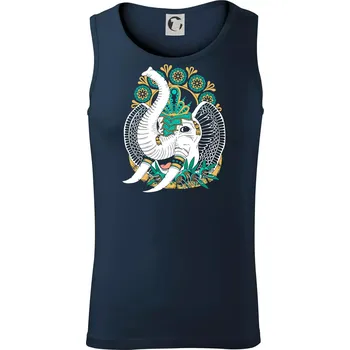 Sloník pro štěstí (Pecka Design) - Tílko pánské Core - 2XL ( Námořní modrá (velmi tmavá - téměř černá) )