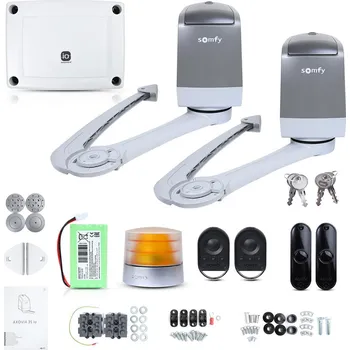 Pohon brány Somfy Axovia 3S IO Comfort pack pro 4m dvoukřídlé brány