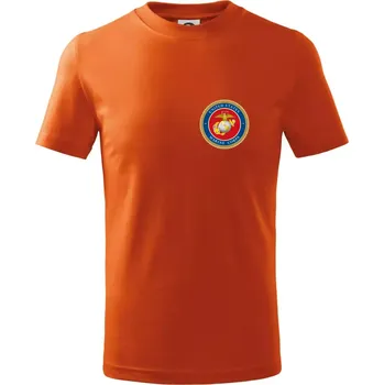 Chlapecké oblečení United States Marine Corps barevné - Tričko dětské bavlněné - 98 cm / 2 roky ( Oranžová )