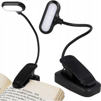 Lampička Alogy LED lampička s klipem černá