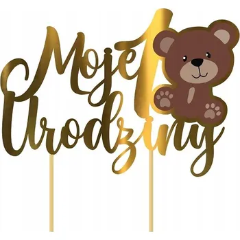 Obraz Topper na výročí MÉ 1. NAROZENINY medvídek