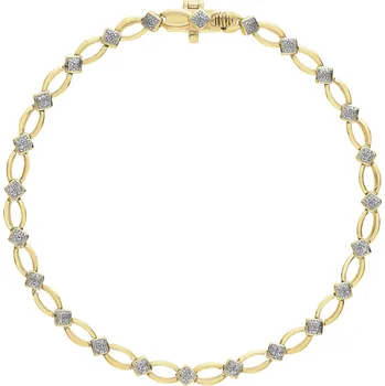 Náramek Zlatý náramek s diamanty - 0,10 ct - ryzost 585 - 181.308