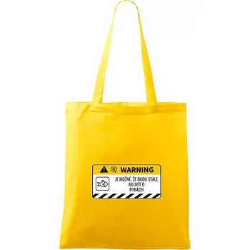 Warning mluvení - Ryby - Taška bavlněná - 42 x 38 cm ( Žlutá )