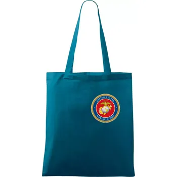 United States Marine Corps barevné - Taška bavlněná - 42 x 38 cm ( Petrolejová )