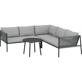 Zahradní sestava Sada polyratanového zahradního nábytku | tmavě šedá