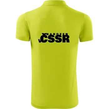 Pánská košile Nápis - Narozen v ČSSR - Polokošile Victory sportovní (dresovina) - M ( Limetková )