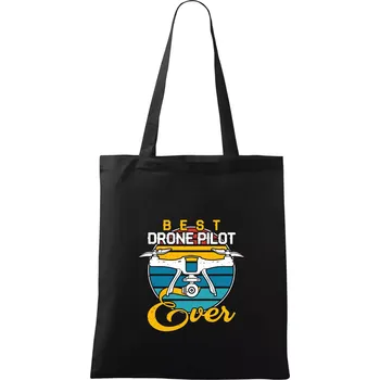 Best drone pilot ever - Taška bavlněná - 42 x 38 cm ( Černá )