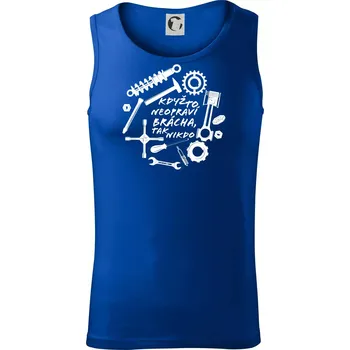 Automechanik - Když to neopraví brácha - Tílko pánské Core - S ( Královská modrá )