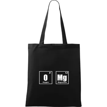 Nákupní taška Tabulka OMG O MG - Taška bavlněná - 42 x 38 cm ( Černá )