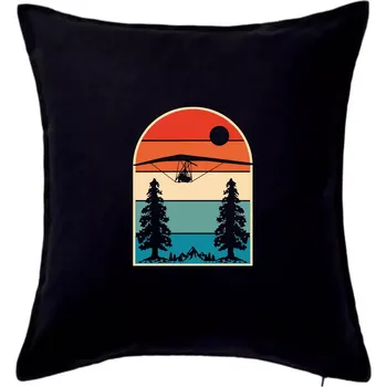 Polštář Rogalo vintage - Polštář 50x50 - 50x50 - Pouze potah ( Černá )