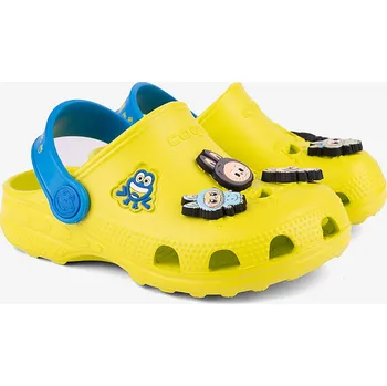 Chlapecké pantofle Chlapecké sandály COQUI LITTLE FROG Citrus/Sea Blue + SET 258 31/32