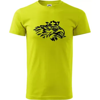 Rozezlený orel - Klasické pánské triko vyšší gramáže - 4XL ( Limetková )