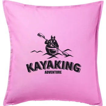 Polštář Kayaking adventure - Polštář 50x50 - 50x50 - Pouze potah ( Růžová )
