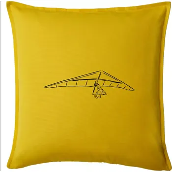 Polštář Rogalo kreslené - Polštář 50x50 - 50x50 - Pouze potah ( Žlutá )