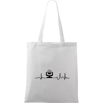 Ekg osvětlovač - robo hlava - Taška bavlněná - 42 x 38 cm ( Bílá )