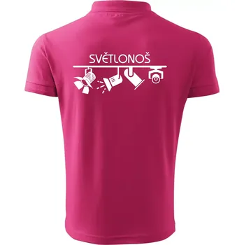 Pánská košile Osvětlovač - světlonoš - Polokošile pánská Pique Polo 203 - 3XL ( Purpurová )