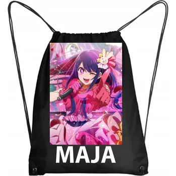 Školní batoh Školní Vak na Boty Batoh na Tělocvik Do Školky HATSUNE MIKU + JMÉNO 3