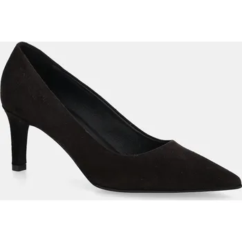 Dámské lodičky Semišové lodičky Furla Essential Decollete hnědá barva, YJ69FSN C10000 3388S YJ69FSN.C10000.3388S 89X, EUR 36