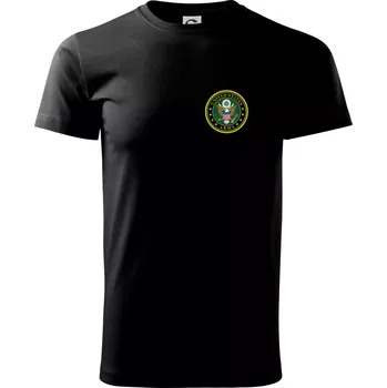 Pánské tričko United States Army barevné - Triko extra velké (5-8XL) - 7XL ( Černá )