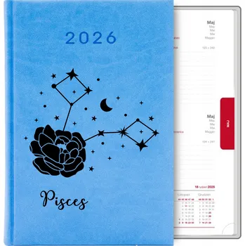 Kalendář Knižní kalendář 2026 A5 modrý