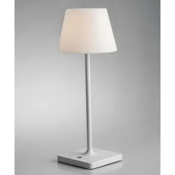 Venkovní osvětlení FAN EUROPE Nabíjecí venkovní stolní svítidlo JAMMIN bílá, kov, LED 2,2 W, 60 lm, 3000 K, stmívatelné, IP54, 39 x 15 cm