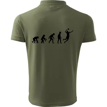 Pánská košile Evoluce volejbal muž - Polokošile pánská Pique Polo 203 - 2XL ( Khaki )