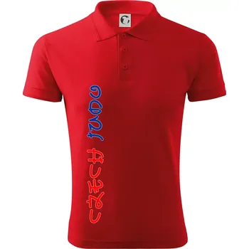Pánská košile Judo Czech - Polokošile pánská Pique Polo 203 - L ( Červená )