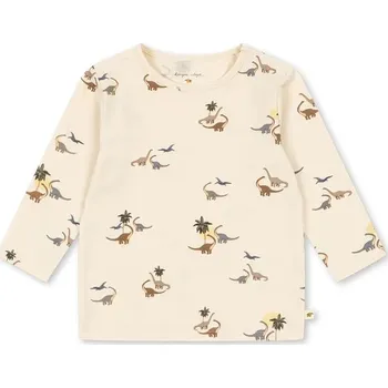 Kojenecké tričko s dlouhým rukávem Konges Sløjd BASIC BLOUSE GOTS KS103701.9BYA béžová 01X, vel. 92