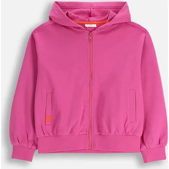 Chlapecká mikina Dětská bavlněná mikina Coccodrillo růžová barva, s kapucí, s potiskem, EVERYDAY GIRL A ZC5132401VGA 30X, vel. 158