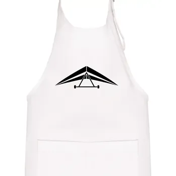 Kuchyňská zástěra Rogalo jednoduché - Dětská zástěra na vaření - Univerzální velikost ( Bílá )