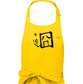 Kuchyňská zástěra Čínský symbol - smutný - Pánská zástěra na vaření - Univerzální velikost ( Žlutá )