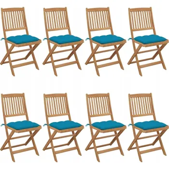 Zahradní židle VidaXL dřevo modrá