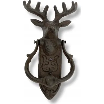 Obraz Klepátko na dveře ozdobné – figurka jelena, úchyt na dveře, dekorace 24 x 13 cm