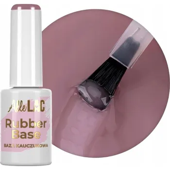Lak na nehty Hybridní báze na nehty ALLELAC 7g Kaučuková báze Rubber Base Blush Č. 13