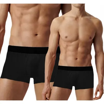 Pánské spodní prádlo Pánské boxerky Atlantic pohodlné z měkké prémiové viskózy MH-806 XL black