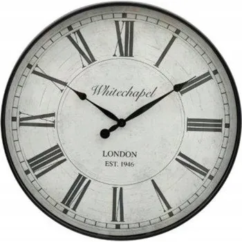 Hodiny Nástěnné hodiny s motivem, dobře čitelné, Ø 50 cm, Vintage Antique