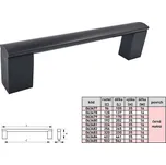 PORTA úchytka 192/202 mm ČERNÁ MATNÁ