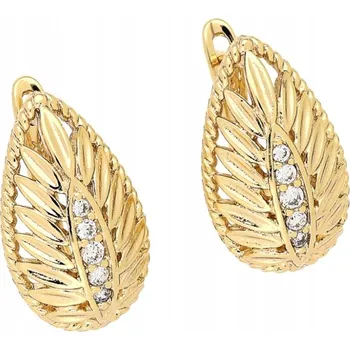 Náušnice ZLACOVANÉ NÁUŠNICE Z ANGLICKÉ OCEL NÁUŠNICE