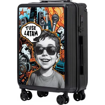 Kabinový kufr na 4 kolečkách, příruční zavazadlo z ABS, cestovní kufr WINGS