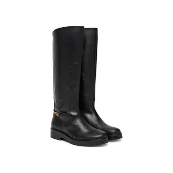 Dámská obuv Kozačky ve vojenském stylu Tommy Hilfiger Horsebit Riding FW0FW08863 Černá 37