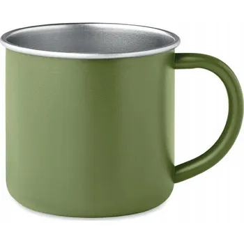 HRNEK Z NEREZOVÉ OCELI VELKÝ TURISTICKÝ KEMPINGOVÝ 300 ML - zelený