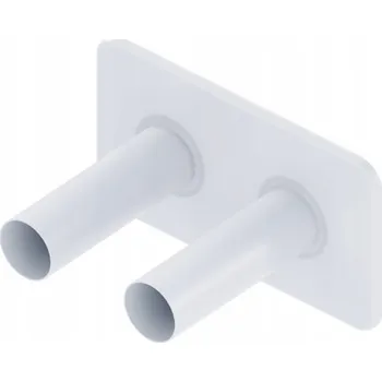 Radiátor EXCELLENT CALDO maskovací sada, 1x dvojitá rozeta, bílá matná