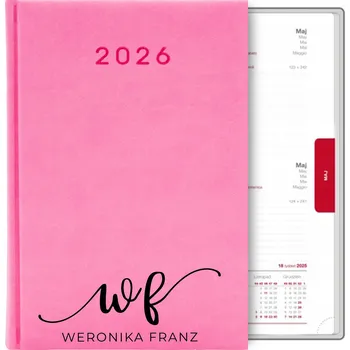 Kalendář Knižkový kalendář 2026 A5 růžový