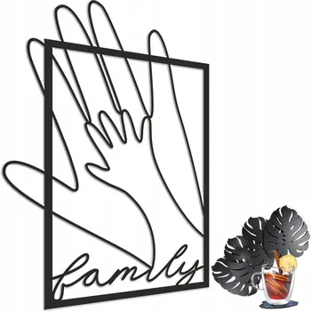 Obraz Ažurový obraz na zeď moderní do ložnice rodina ruce dlaně XL