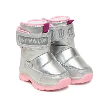 Dívčí obuv Sněhule Garvalin 251845 M Stříbrná 23