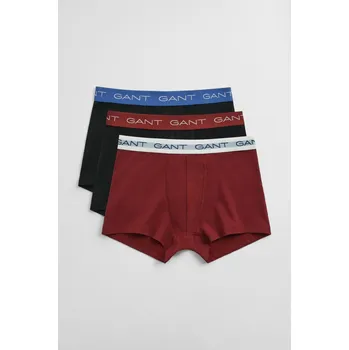 Boxerky SPODNÍ PRÁDLO GANT TRUNK 3-PACK PLUMPED RED